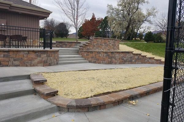 Retaining Wall Installation